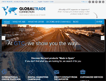 Tablet Screenshot of globaltradeconnection.com